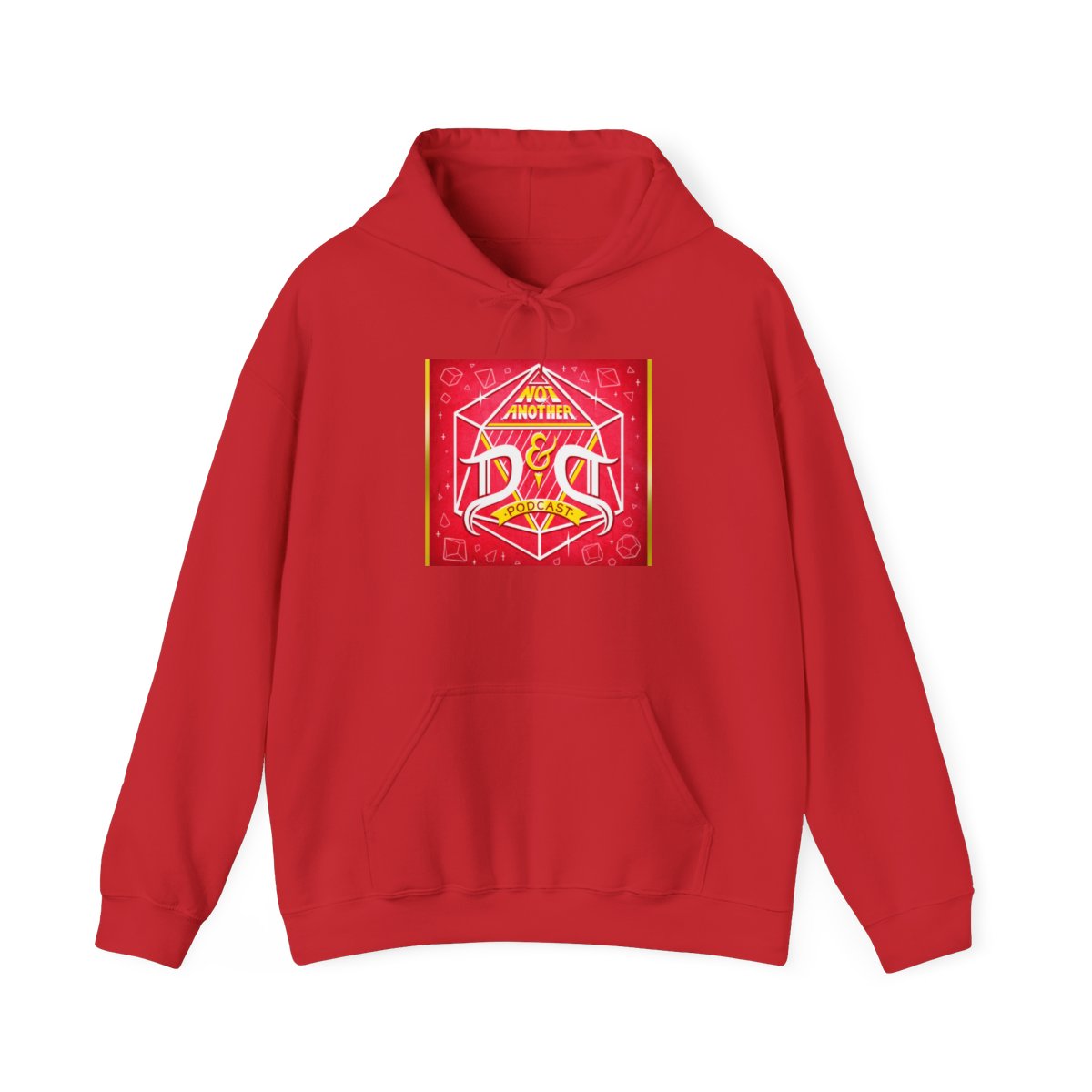 D&amp;D Dragon Ampersand Hoodie | Roleplaying Dice Tabletop RPG Sweatshirt Not Another D&D Podcast - alternate angle 3, merchandise